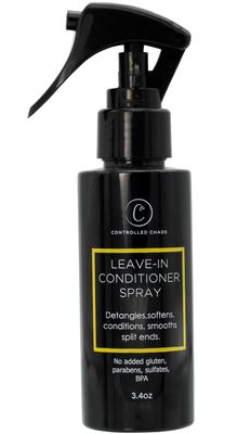Controlled Chaos Leave-In Conditioner Spray- Anti Frizz Hair Detangler Spray for Dry Damaged Hair with Natural Watermelon Sunflower Seed Oil Honey - Non-Greasy, Gluten, Sulfate Paraben Free