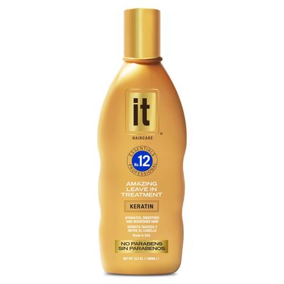 IT Essentials No. 12 Amazing Keratin Leave-in Treatment Professional-Grade Infused with Keratin to Hydrate Smooth Nourish Hair - Conditioner Strengthens Protects Dry Damaged Hair