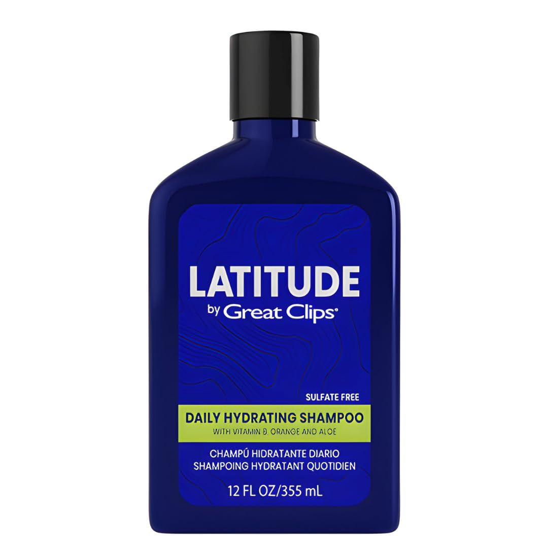 GREAT CLIPS LATITUDE Daily Hydrating Shampoo Men&#39;s Shampoo that Promotes Full Healthy Hair For All Hair Types 12oz