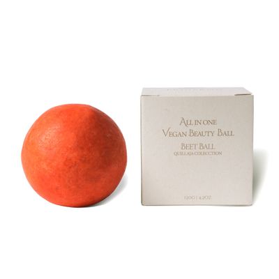 erigeron All-In-One Vegan Cruelty-Free Natural Ingredients Handmade Red Beet Shampoo Bar with Zero Waste Box Packaging