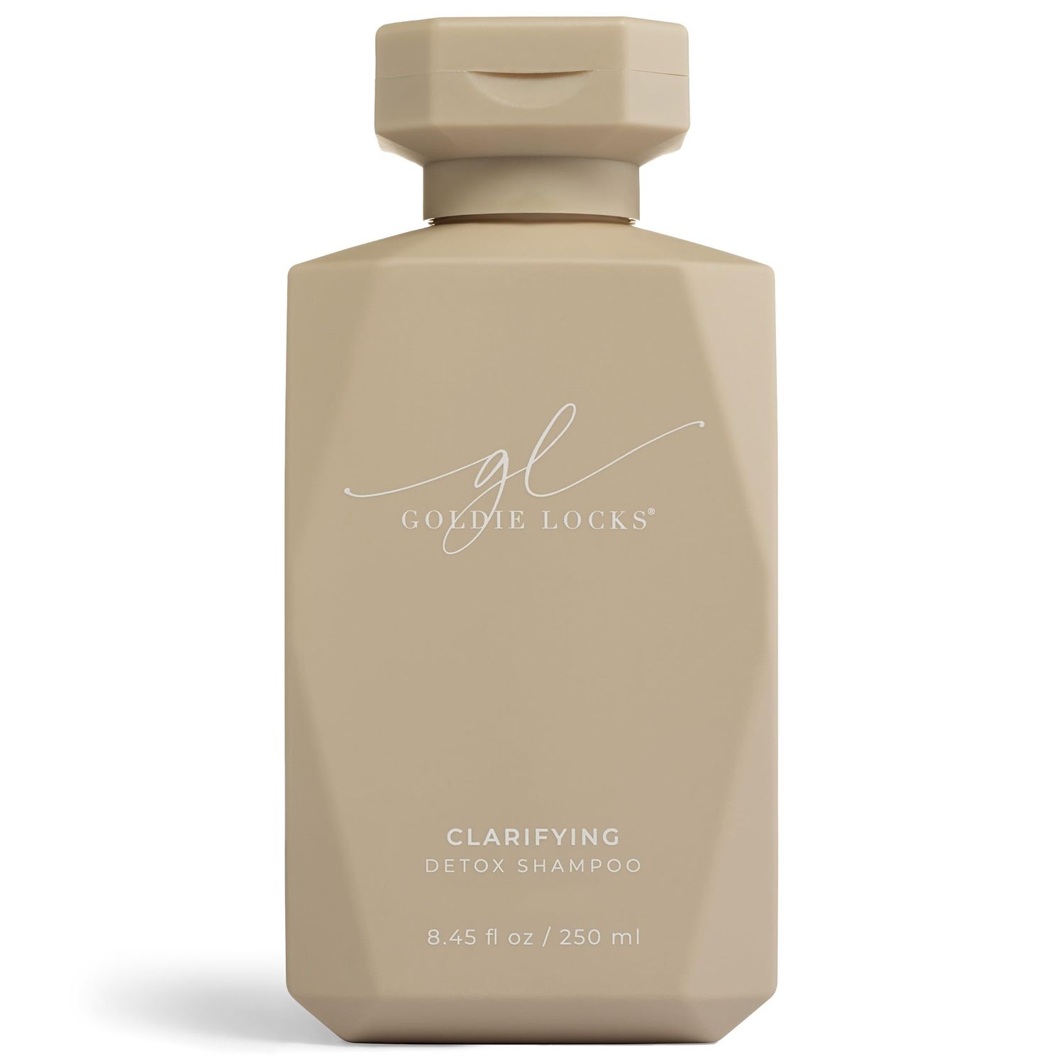 Goldie Locks Clarifying Detox Shampoo, Clarifying Hair Cleanser Safe for Extensions Colored Hair, Removes Excess Buildup, Detoxifies Scalp Strands, Deep Clean, Purifying, Oil Control, 8.4oz Bottle