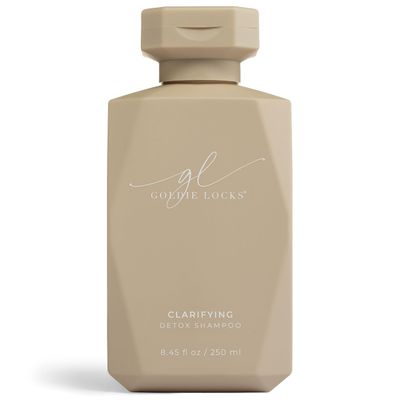 Goldie Locks Clarifying Detox Shampoo, Clarifying Hair Cleanser Safe for Extensions Colored Hair, Removes Excess Buildup, Detoxifies Scalp Strands, Deep Clean, Purifying, Oil Control, 8.4oz Bottle
