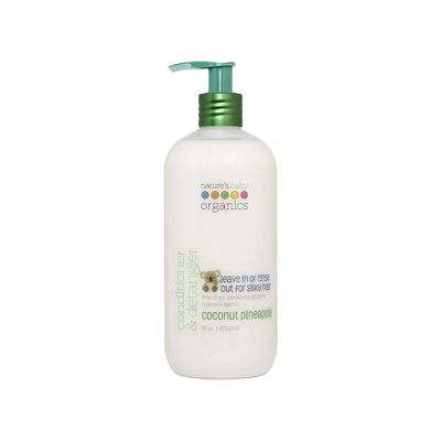 Nature&#39;s Baby Conditioner Detangler - Formulated Specifically for Problem and Sensitive Skin - Tear Free - No Sulfate or Artificial Fragrances - Coconut Pineapple, 16 oz