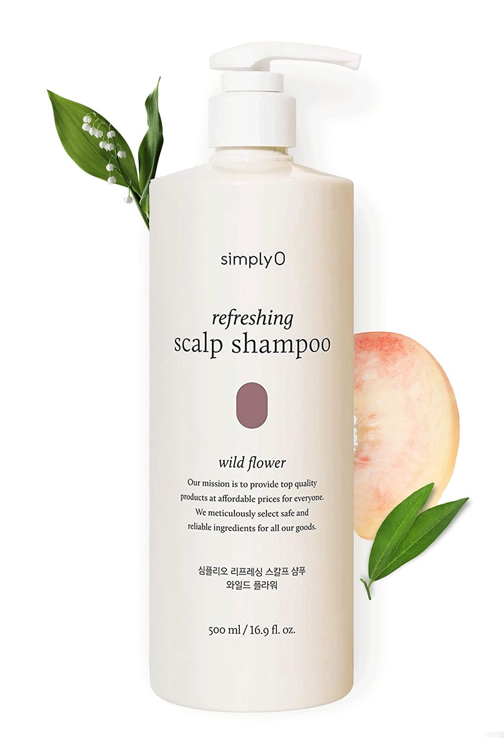 simplyO Refreshing Scalp Shampoo Biotin Panthenol for Dry, Itchy Scalp Paraben-Free, Sulfate-Free I Wild Flower I 16.9 fl. oz