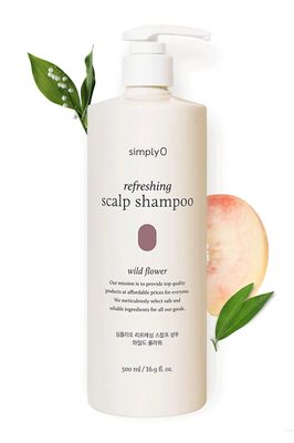 simplyO Refreshing Scalp Shampoo Biotin Panthenol for Dry, Itchy Scalp Paraben-Free, Sulfate-Free I Wild Flower I 16.9 fl. oz