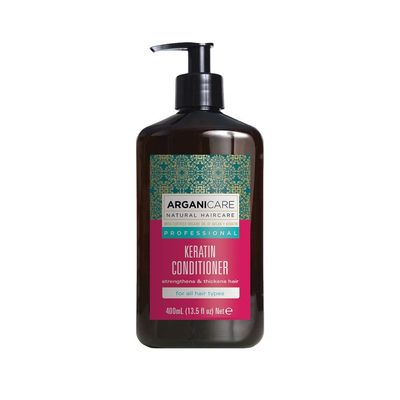 Arganicare Keratin Hair Thickening Conditioner for Men Women - Deep Conditioning Treatment Enriched with Argan Oil, Jojoba Oil Shea Moisture - Volumizing Conditioner for Damaged Hair 13.5 fl oz