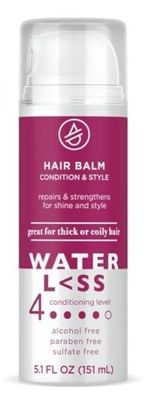 WaterLess Hair Balm Condition Style, Moisturizing, Strengthening Split End Repair Hair Treatment, 5.1 fl oz (Pack of 3)