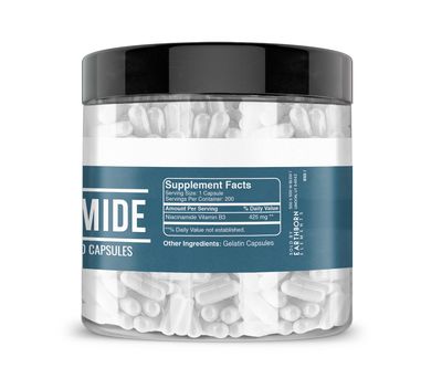 Earthborn Elements Niacinamide (Vitamin B3), Capsules, No Magnesium Fillers, No Flush
