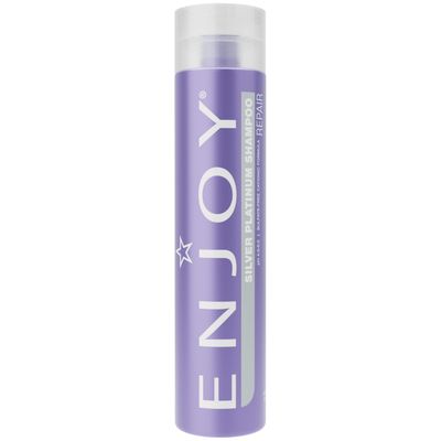 Enjoy Hair Care Silver Platinum Shampoo, Cleanse Sensor Technology, pH 4.0-5.0, Sulfate Free Shampoo, Shampoo For Color Treated Hair, 10.1 Fl Oz 300 mL