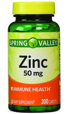Spring Valley - Zinc 50 mg, 200 Ct 2 Pack Zinc supplement Spring Valley supplement is Suitable for Daily Intake.