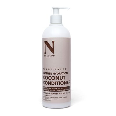 Dr. Natural Conditioner, Coconut Oil, 16 oz - Hair Conditioner for All Hair Types - Promotes Hair Growth and Scalp Health - Conditioner for Frizzy, Dry Hair - Infused with Green Tea and Kelp Extract