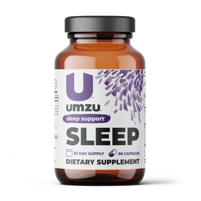 UMZU Magnesium Sleep Support Supplements with GABA and L-Theanine, Complete Body Relaxation and Mood Support, Non-Melatonin Formula - 180 Capsules