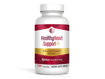 Barton Nutrition HealthyHeart Support Capsules - Magnesium Glycinate, L-Carnitine, Beet Root, Coq 10 and Ashwagandha, Available in a 120-capsule Bottle