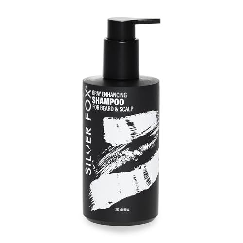 Godefroy Silver Fox Beard and Scalp Shampoo Gray Reducing Beard Wash Removes Brassy Tones Moisturize Nourish Beard Scalp For Men