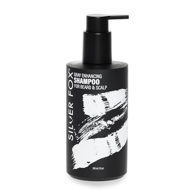 Godefroy Silver Fox Beard and Scalp Shampoo Gray Reducing Beard Wash Removes Brassy Tones Moisturize Nourish Beard Scalp For Men