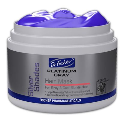 Dr. Fischer Purple Shampoo for Silver Perfection: Neutralizes Yellow Tones, Hydrates Gray Hair, No Over-Toning, Sulfate-Free, All Shades, Easy Use - 10 fl oz