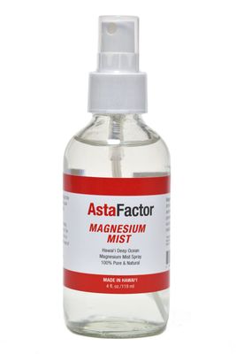 AstaFactor Hawaii Deep Ocean Magnesium Mist Spray 100 Pure Natural 4oz. Bottle - Pure Magnesium Chloride - Made in Hawaii