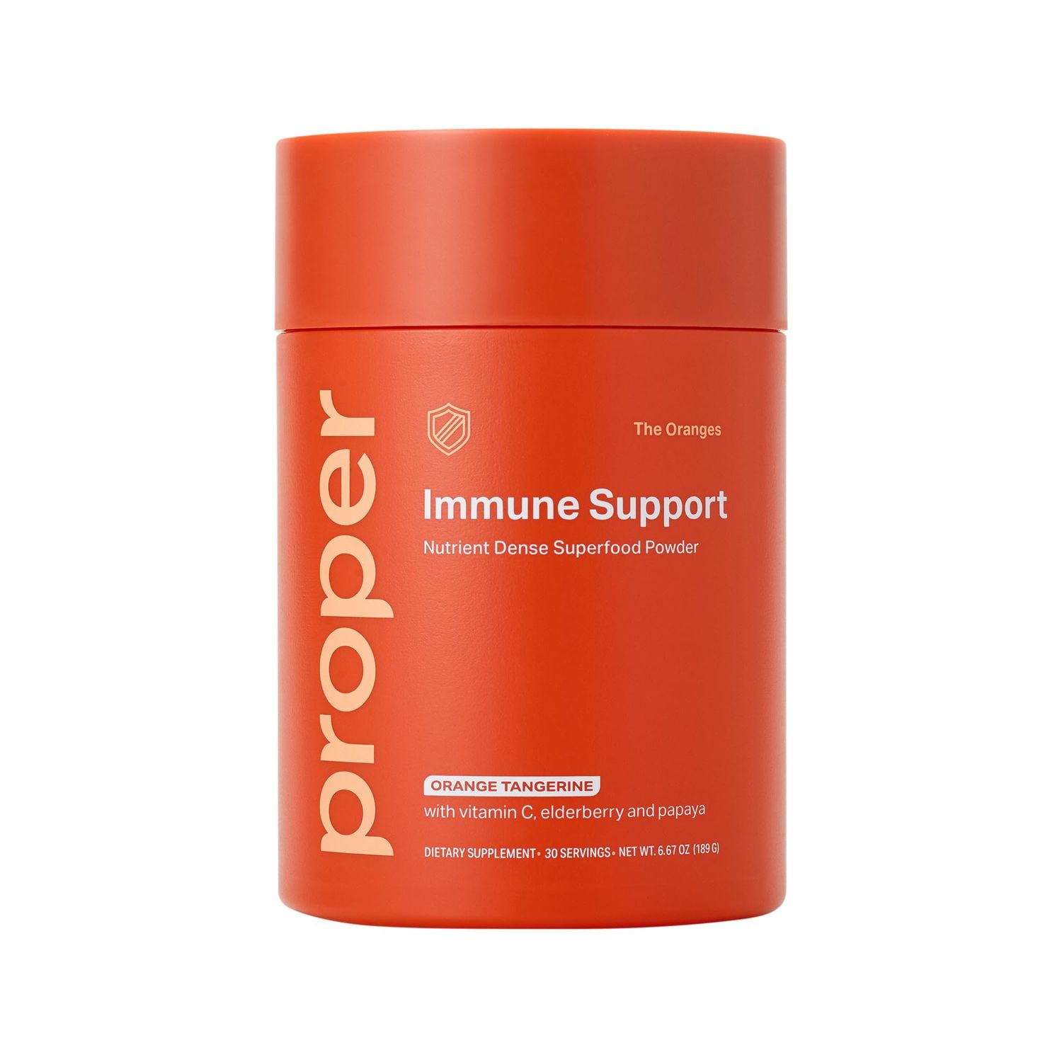 Proper, The Oranges Immune Support Supplement. Orange Tangerine Drink Mix. Elderberry Vitamin C and Zinc Complex with Echinacea, Immunity Vitamins, Phytonutrients and Gut Health Probiotic