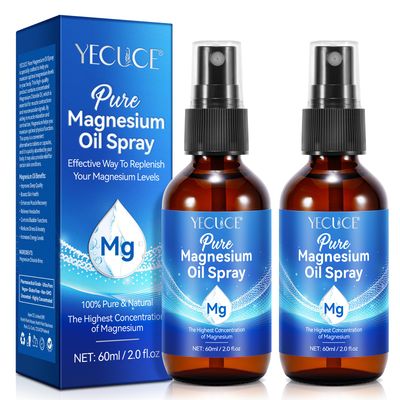 Generic Magnesium Oil for Feet, Magnesium Spray, Topical Magnesium Spray, Pure Magnesium Oil Spray Organic Natural Magnesium Spray Glass Bottle(2 fl oz), Unclog Pores, Easy to Use