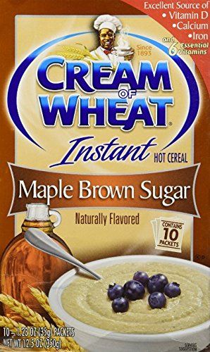 Cream of Wheat Maple Brown Sugar Instant Hot Cereal 12.5 Oz(pack of 4 Boxes40packet