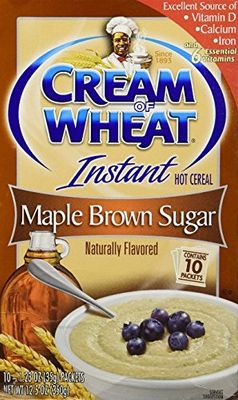 Cream of Wheat Maple Brown Sugar Instant Hot Cereal 12.5 Oz(pack of 4 Boxes40packet