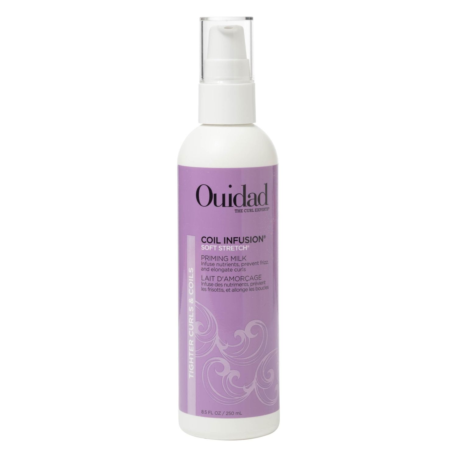 OUIDAD Coil Infusion Soft Stretch Curl Priming Milk - Primer Leave-in Treatment - Moisturizes, Defines, and Strengthens - 8.5 oz