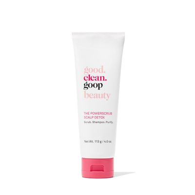 good.clean.goop beauty The Powerscrub Scalp Detox Clarifying Shampoo to Detoxify Hair and Scalp Salt Scrub with Vitamin E, Amino Acids Chlorella Extract Cruelty-Free Vegan Shampoo 4 Fl oz