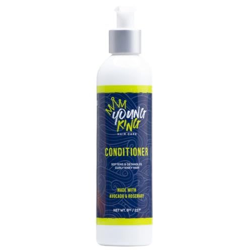 YOUNG KING HAIR CARE Kids Conditioner For Boys Soften, Nourish and Detangle Natural Curls Plant-Based and Harm-Free 8.02 oz