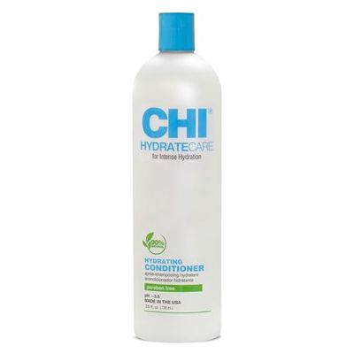 CHI HydrateCare Hydrating Conditioner, Balances Hair Moisture and Protects Against Damage and Hair Breakage, Sulfate, Paraben, Cruelty-Free, 25 Oz