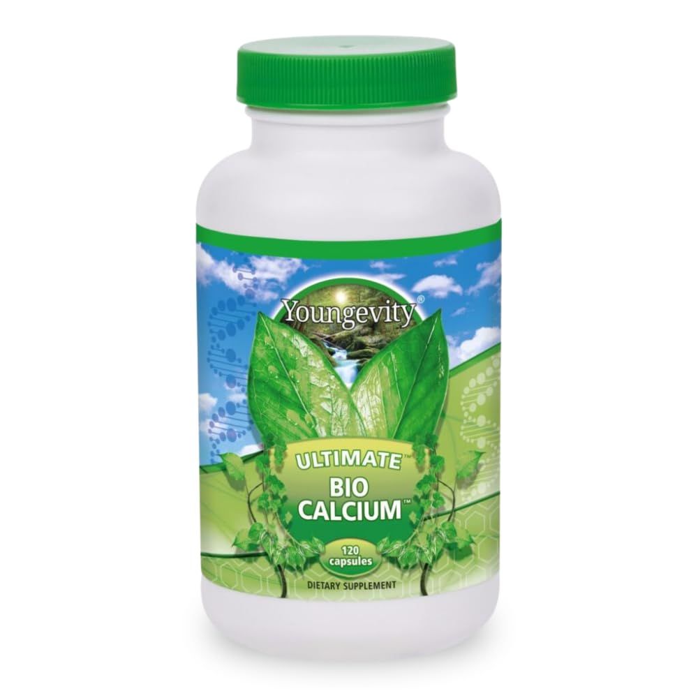 Youngevity Bio Calcium - Bioavailable Chelated Calcium Magnesium, Zinc, Copper, Potassium, Boron - Absorbable Bone Support Supplement - (120 Capsules)