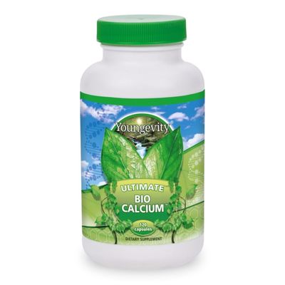 Youngevity Bio Calcium - Bioavailable Chelated Calcium Magnesium, Zinc, Copper, Potassium, Boron - Absorbable Bone Support Supplement - (120 Capsules)