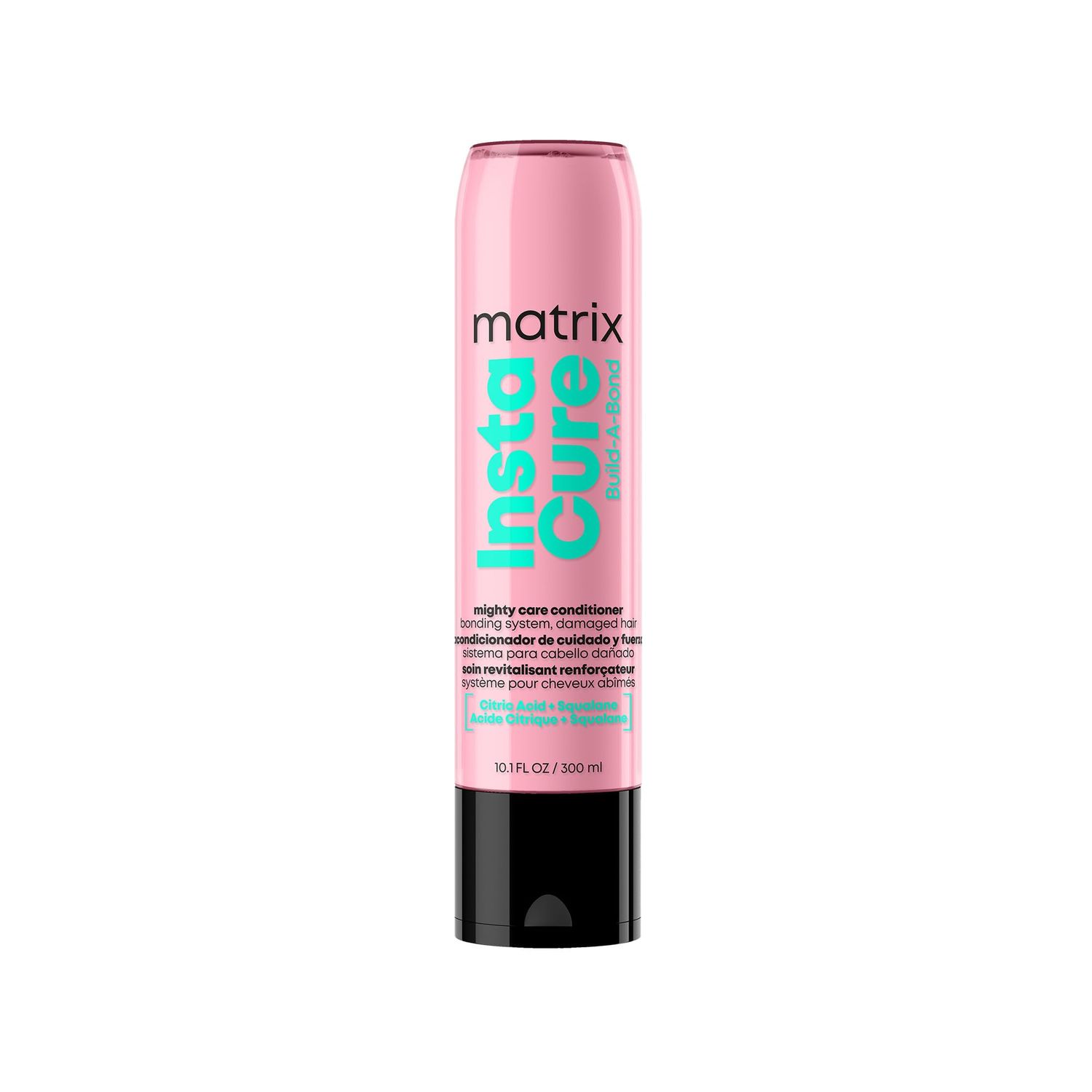 Matrix Instacure Build-A-Bond Mighty Care Conditioner Bonding Care Conditioner Repairs Very Damaged Hair Strengthens Softens Citric Acid Squalane Vegan, Sulfate Paraben Free 300ml