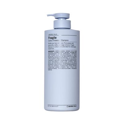 J Beverly Hills Blue Fragile Colour Preserve Shampoo with Sage Oil to Brighten Color, (3 Oz, 12 Oz, 32 Oz)