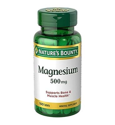 Nature&#39;s Bounty Magnesium 500 mg Tablets 100 Ea