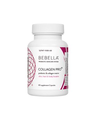 Bebella Collagen Pro- Probiotics Collagen Peptides I Improve Gut Skin Barrier Reduces Inflammation, Supports Healthy Skin, Hair Nails wZinc VIT C Hyaluronic Acid 60 Capsules