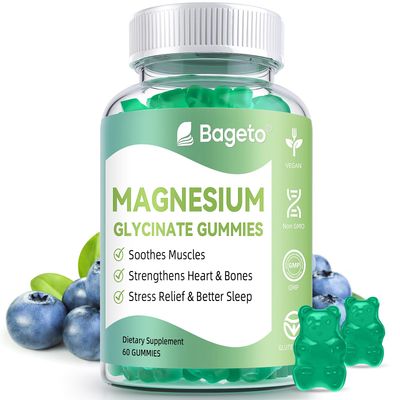 Magnesium Glycinate Gummies 400mg,Sugar Free Magnesium Gummies for Adults Kids,High Absorption Magnesium Supplement for Sleep,Stress Muscle Relief (60 Count, Mixed Berry)