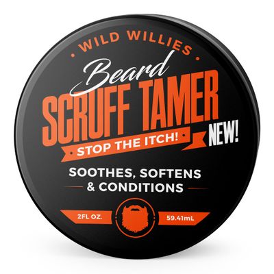 Wild Willies Beard Cream - Scruff Tamer for Short Beards Stubble, Soothes Nourishes with Green Tea Extract Aloe Vera Gel