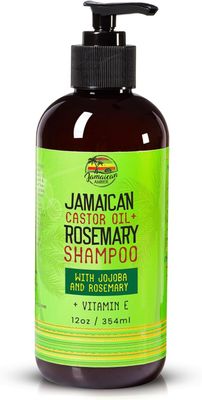 JAMAICAN Ambre Rosemary Shampoo for Hair Strengthening - 12 oz 340ml - Moisturizing, Strengthening Shampoo, Promoting Nourishment Hydration for Hair with Castor Oil and Jojoba Oil