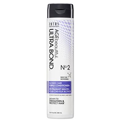 AGE beautiful Blonde Care Purple Toning Conditioner with Ultra Bond Building Neutralizes Brassy, Yellow Tones Strengthens Protects For Color-Treated Hair 10.1 Fl Oz (Pack of 1)
