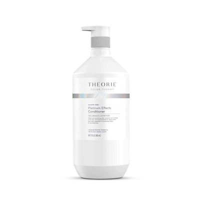 Theorie Platinum Effects Conditioner- Concentrated Color Maintenance and Correction for Blonde, Silver Color Treat Hair. Potent Pigments Eliminate Brassiness Yellowing. (800 mL)