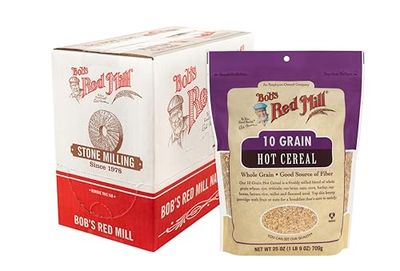 Bob&#39;s Red Mill 10 Grain Hot Cereal, 25oz (Pack of 4)- Whole Grain, Vegan, Kosher