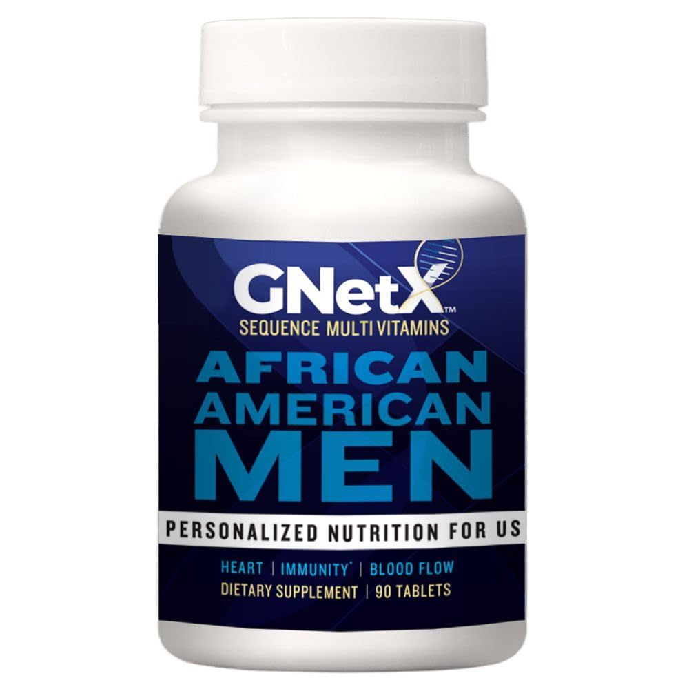 GNetX Sequence Multivitamins for African American Men - Powerful Formula with Vitamin C, Zinc and Vitamin D for Immune Support and Heart Health
