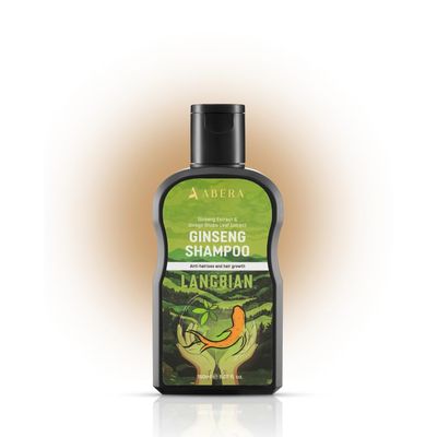 ABERA High-Performance Anti-Dandruff Shampoo with Langbian Ginseng Extract, Controls Dandruff, Anti-Fungal, No Sulfate or Paraben, 5.07 Fl Oz