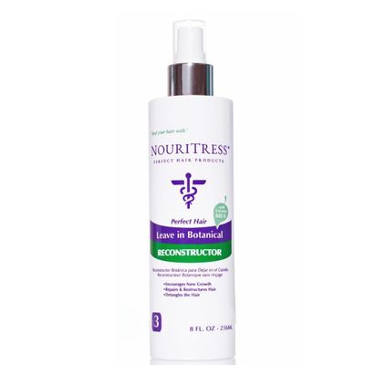 NouriTress Leave-In Botanical Reconstructor Leave-In Conditioner Moisturizing and Detangler Repair Damage Builds Strand Strength Paraben Free 8 Fluid Ounces