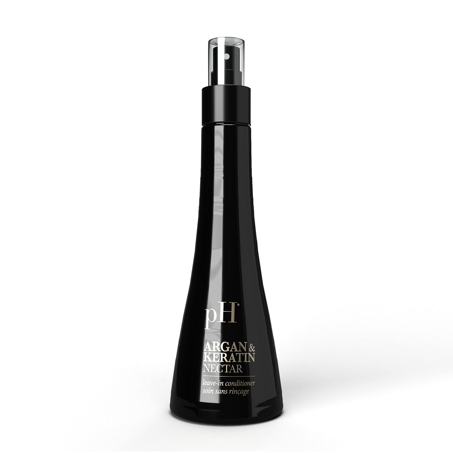 pH PURE HAIR Argan Oil Keratin Leave-In Conditioner Spray - Moisturizing, Anti-Frizz UV Protection for Damaged, Color-Treated Hair, Adds Shine Volume - 5.1 Oz