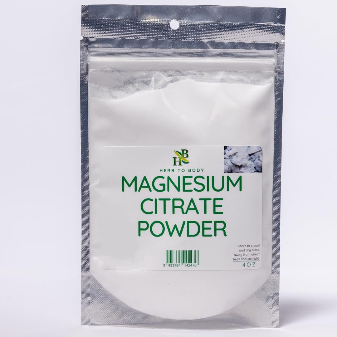 Herb To Body Magnesium Citrate Powder Wildcrafted 4oz
