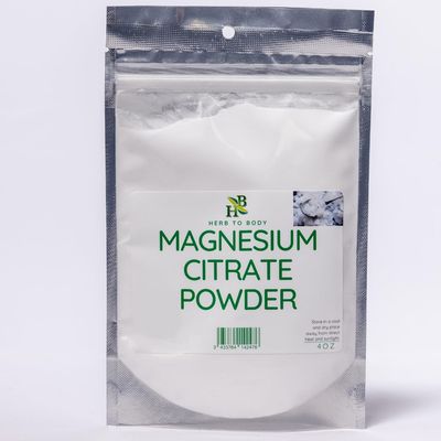 Herb To Body Magnesium Citrate Powder Wildcrafted 4oz