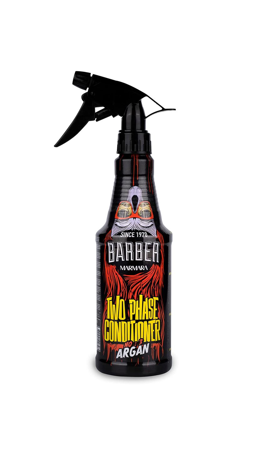 Barber Marmara Leave-in Conditioner Spray Men&#39;s No.3 Argan 500 ml Hair Care Treatment for Damaged Hair, Heat Protection, Detangling, Anti-Split Ends, Shine, Woody Scent