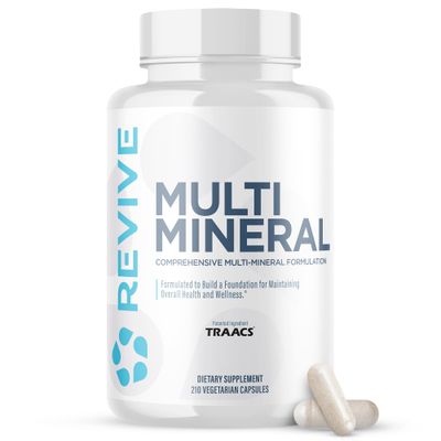 Revive MD Multi Mineral Promotes Healthy Bone Density for Men and Women Supports Skeletal Strength Broad Spectrum Mineral Support 210 Capsules