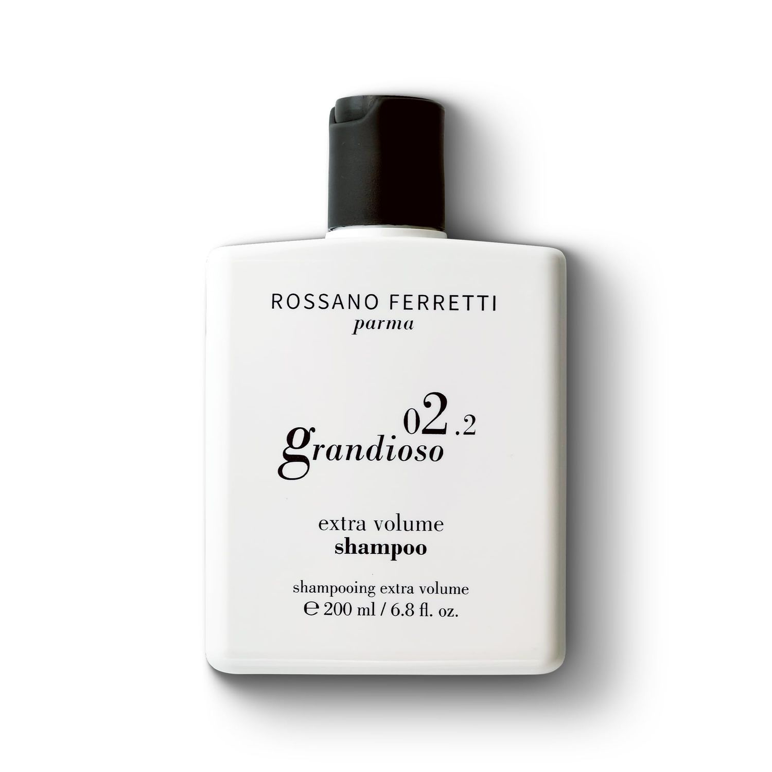 Rossano Ferretti Grandioso Extra Volume Shampoo with Root-Lifting Creatine for Body, Fullness and Weightless Shine Sulfate Free, Luxury 6.8 Fl Oz
